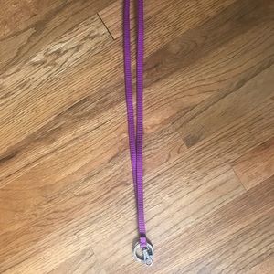 Purple Vera Bradley Lanyard